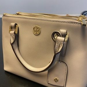 Tory Burch Carter small tote taupe